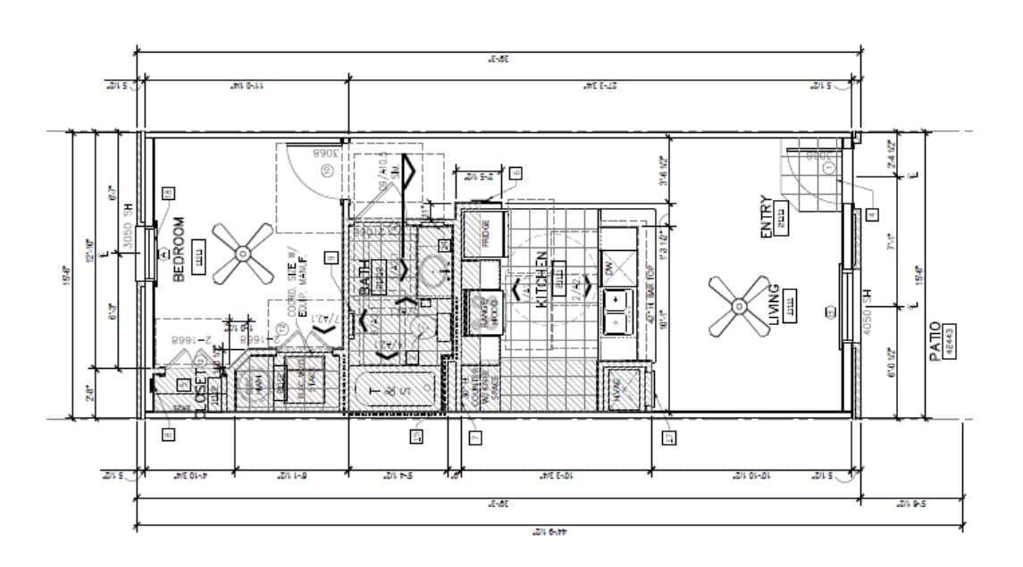 1 Bedroom, 1 Bathroom floor plan at Ark in the Valley